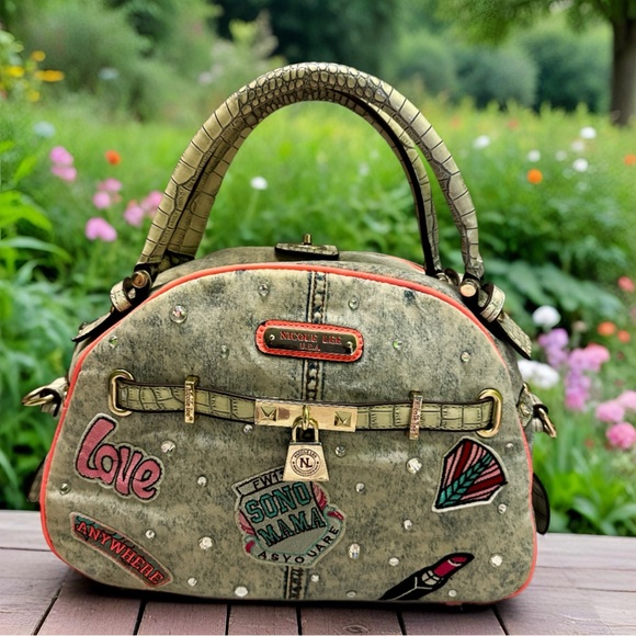 Nicole Lee Denim Satchel with Durable Design - Picture 5 of 14